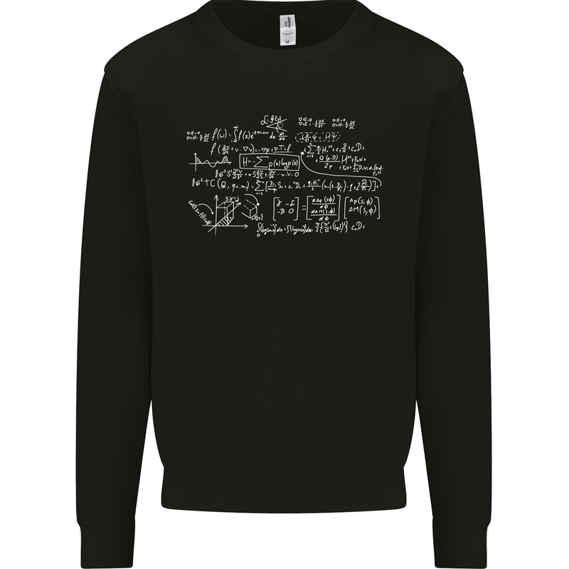 Mathematical Formula Funny Maths Mens Sweatshirt Jumper Black