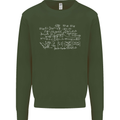 Mathematical Formula Funny Maths Mens Sweatshirt Jumper Forest Green