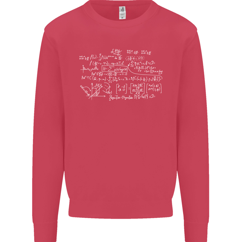 Mathematical Formula Funny Maths Mens Sweatshirt Jumper Heliconia