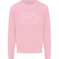 Mathematical Formula Funny Maths Mens Sweatshirt Jumper Light Pink