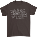 Mathematical Formula Funny Maths Mens T-Shirt Cotton Gildan Dark Chocolate