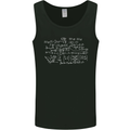 Mathematical Formula Funny Maths Mens Vest Tank Top Black