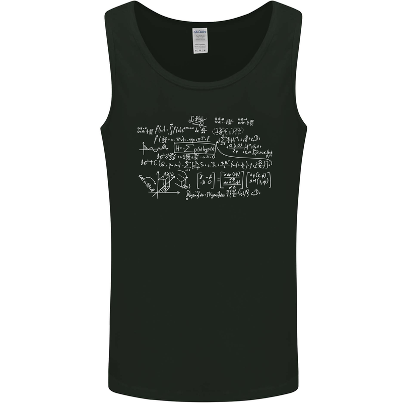 Mathematical Formula Funny Maths Mens Vest Tank Top Black