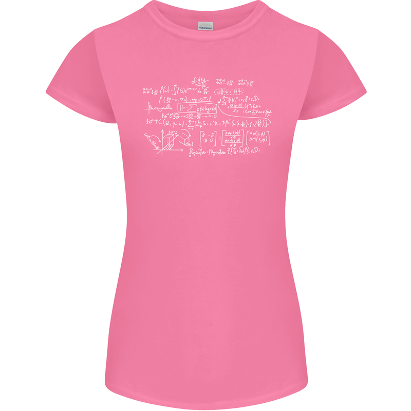 Mathematical Formula Funny Maths Womens Petite Cut T-Shirt Azalea