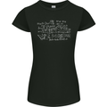 Mathematical Formula Funny Maths Womens Petite Cut T-Shirt Black
