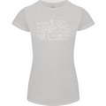 Mathematical Formula Funny Maths Womens Petite Cut T-Shirt Sports Grey