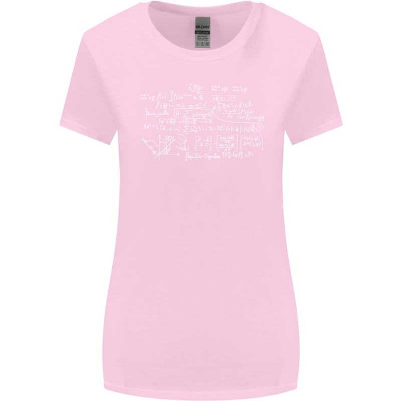 Mathematical Formula Funny Maths Womens Wider Cut T-Shirt Light Pink