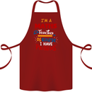Maths Teacher Have Problems Funny Teaching Cotton Apron 100% Organic Maroon