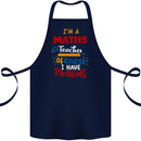 Maths Teacher Have Problems Funny Teaching Cotton Apron 100% Organic Navy Blue