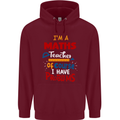 Maths Teacher Have Problems Funny Teaching Mens 80% Cotton Hoodie Maroon