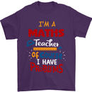 Maths Teacher Have Problems Funny Teaching Mens T-Shirt Cotton Gildan Purple
