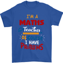 Maths Teacher Have Problems Funny Teaching Mens T-Shirt Cotton Gildan Royal Blue