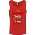 Maths Teacher Have Problems Funny Teaching Mens Vest Tank Top Red