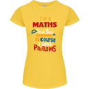 Maths Teacher Have Problems Funny Teaching Womens Petite Cut T-Shirt Yellow