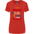 Maths Teacher Have Problems Funny Teaching Womens Wider Cut T-Shirt Red