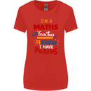 Maths Teacher Have Problems Funny Teaching Womens Wider Cut T-Shirt Red