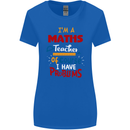 Maths Teacher Have Problems Funny Teaching Womens Wider Cut T-Shirt Royal Blue