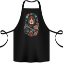 Matryoshka Doll Russian Girl Fantasy Cotton Apron 100% Organic Black