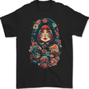 Matryoshka Doll Russian Girl Fantasy Mens Gildan Cotton T-Shirt Black