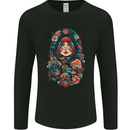 Matryoshka Doll Russian Girl Fantasy Mens Long Sleeve T-Shirt Black