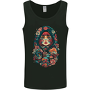 Matryoshka Doll Russian Girl Fantasy Mens Vest Tank Top Black