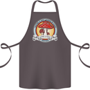 Matter Is Not Lacking in Magic Mushroom LSD Cotton Apron 100% Organic Dark Grey