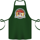 Matter Is Not Lacking in Magic Mushroom LSD Cotton Apron 100% Organic Forest Green