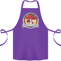 Matter Is Not Lacking in Magic Mushroom LSD Cotton Apron 100% Organic Purple