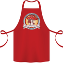 Matter Is Not Lacking in Magic Mushroom LSD Cotton Apron 100% Organic Red