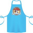 Matter Is Not Lacking in Magic Mushroom LSD Cotton Apron 100% Organic Turquoise