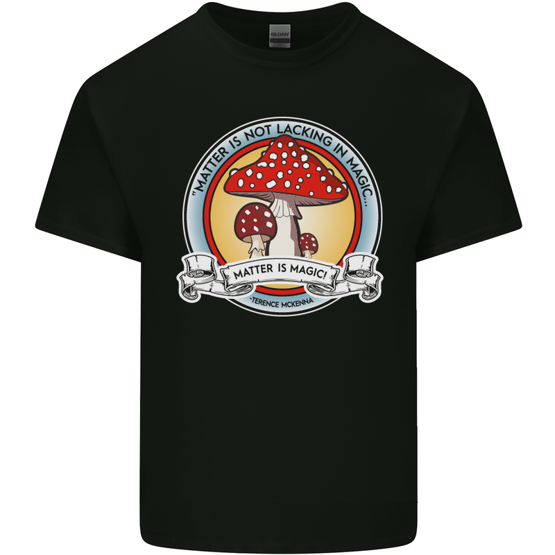 Matter Is Not Lacking in Magic Mushroom LSD Kids T-Shirt Childrens Black