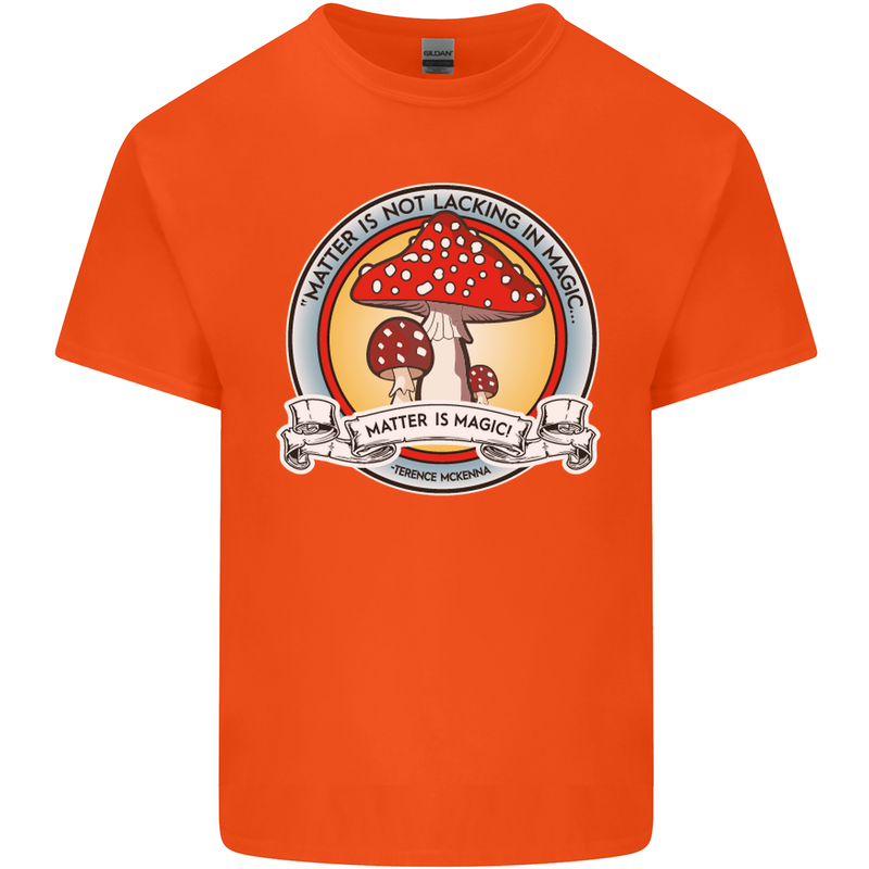 Matter Is Not Lacking in Magic Mushroom LSD Kids T-Shirt Childrens Orange