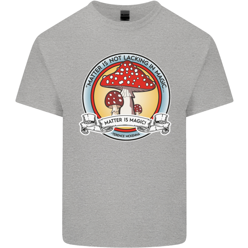 Matter Is Not Lacking in Magic Mushroom LSD Kids T-Shirt Childrens Sports Grey