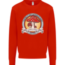 Matter Is Not Lacking in Magic Mushroom LSD Mens Sweatshirt Jumper Bright Red