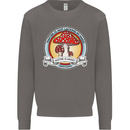 Matter Is Not Lacking in Magic Mushroom LSD Mens Sweatshirt Jumper Charcoal