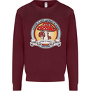 Matter Is Not Lacking in Magic Mushroom LSD Mens Sweatshirt Jumper Maroon
