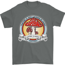 Matter Is Not Lacking in Magic Mushroom LSD Mens T-Shirt Cotton Gildan Charcoal