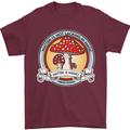Matter Is Not Lacking in Magic Mushroom LSD Mens T-Shirt Cotton Gildan Maroon