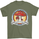 Matter Is Not Lacking in Magic Mushroom LSD Mens T-Shirt Cotton Gildan Military Green