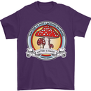 Matter Is Not Lacking in Magic Mushroom LSD Mens T-Shirt Cotton Gildan Purple