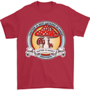 Matter Is Not Lacking in Magic Mushroom LSD Mens T-Shirt Cotton Gildan Red