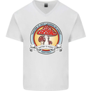 Matter Is Not Lacking in Magic Mushroom LSD Mens V-Neck Cotton T-Shirt White