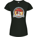 Matter Is Not Lacking in Magic Mushroom LSD Womens Petite Cut T-Shirt Black