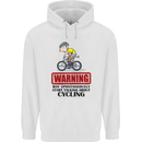 May Start Talking About Cycling Cyclist Childrens Kids Hoodie White