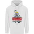 May Start Talking About Cycling Cyclist Childrens Kids Hoodie White