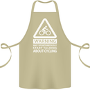 May Start Talking About Cycling Cyclist Cotton Apron 100% Organic Khaki