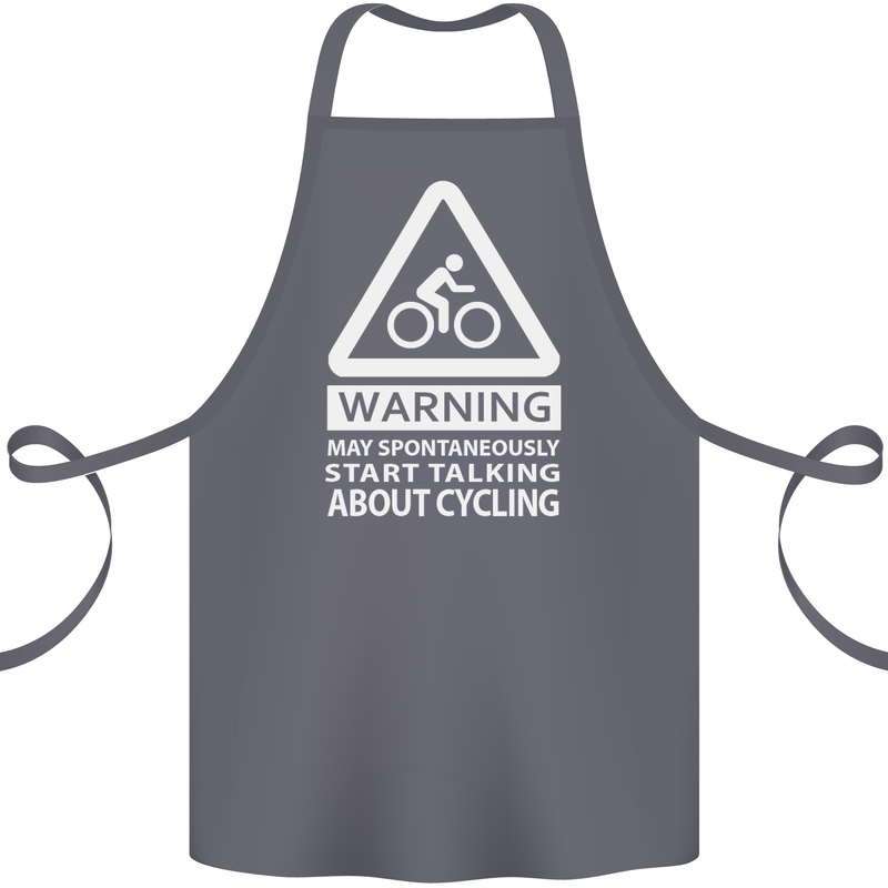 May Start Talking About Cycling Cyclist Cotton Apron 100% Organic Steel