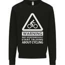 May Start Talking About Cycling Cyclist Kids Sweatshirt Jumper Black