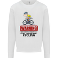 May Start Talking About Cycling Cyclist Kids Sweatshirt Jumper White