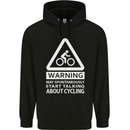 May Start Talking About Cycling Cyclist Mens 80% Cotton Hoodie Black